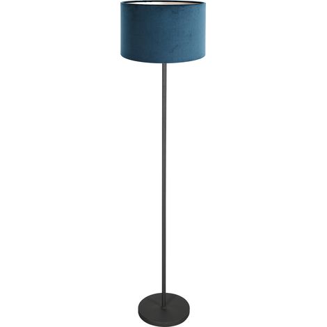 Mexlite - lampada da terra - Noor - blu nero - metallo tessile - (1/2)