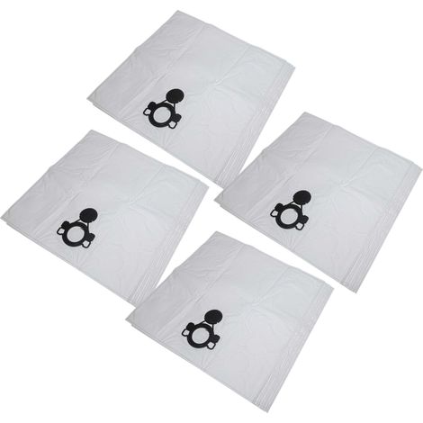 vhbw 20x Vacuum Cleaner Bag compatible with Nilfisk Attix 50-21 PC, 50-21 PC EC, 50-21 PC Clean Room Vacuum Cleaner, Microfleece, 36 cm x 26 cm, White