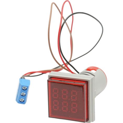 Contatore indicatore digitale LED rosso 0-999999, 220V/380V AC Ø 22mm Breckner Germany (1/4)