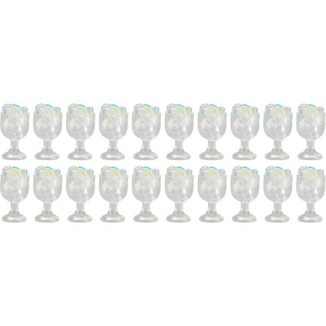Lot de 20 gobelets à glace citron, mini-gobelets à glace en résine à faire soi-même, accessoires de décoration pour maison de poupée