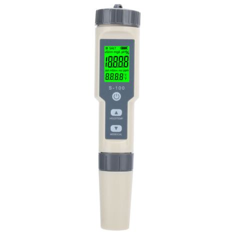 Stylo testeur numérique 4 en 1 EC TDS température et salinité pour aquarium d'eau de mer (pile non incluse) (1/5)