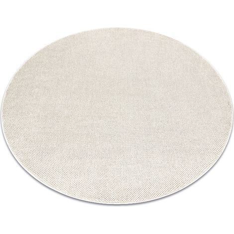 Tappeto CASABLANCA LOOM cerchio crema, loop, morbido interno ed esterno beige rotondo 80 cm