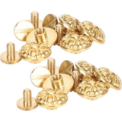 10mm Chrysanthemum Rivets pour Cuir - Lot de 10 Studs Décoratifs DIY Accessoires (1/5)
