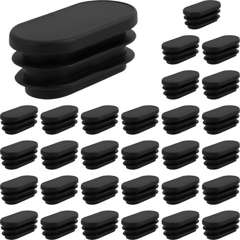 20 pièces 15x30 mm – Embouts ovales pour pieds de meubles en plastique – Antidérapants pour protection sol – Installation facile sans adhésif (1/5)