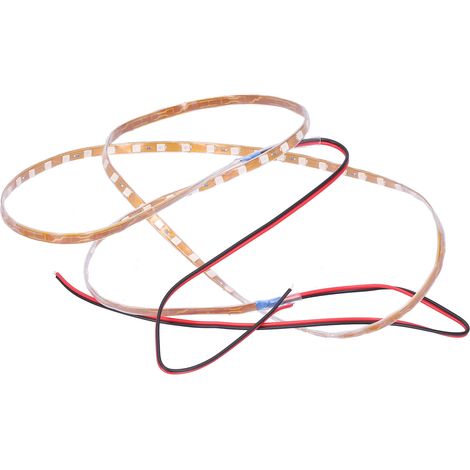Bandeau LED 90cm 90 puces Lumière d'Ambiance Décorative 12V Universel Voiture Moto Bleu (1/5)