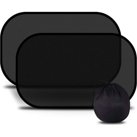 Sonnenschutz für Babyautos, SEHR dunkler UV-/Hitzeschutz, selbstklebender Sonnenschutz für Kinder, schnelle/einfache Installation, Aufbewahrungstasche im Lieferumfang enthalten, Größe 51 x 31 cm (M)