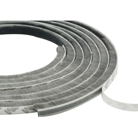 10 mètres joint brosse auto-adhésif pour portes et fenêtres coulissantes, étanchéité contre vent, poussière et humidité (1/3)