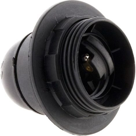 Douille E27 + bague - Noir - Zenitech