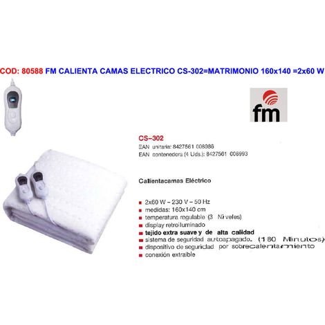 Scaldaletto Elettrico Doppio FM CS-302 160x140 2x60 W