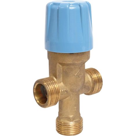 1 Limiteur de température, Réglable 35°C-50°C, Clapets anti-retour, Pression 10 Bars, Pour chauffe-eau