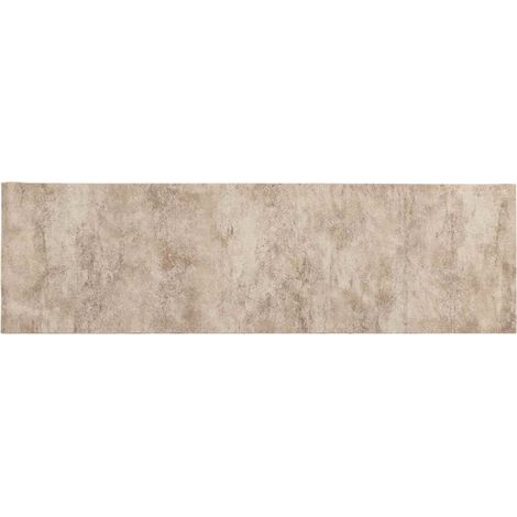 Tapis de Cuisine Béton beige 150 x 45 cm 100% Polyamide Lavable vidaXL