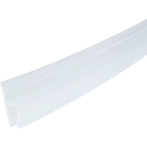 36-Zoll-h-förmige rahmenlose Fensterduschendichtung klar 5/16-Zoll-Glas (1/5)