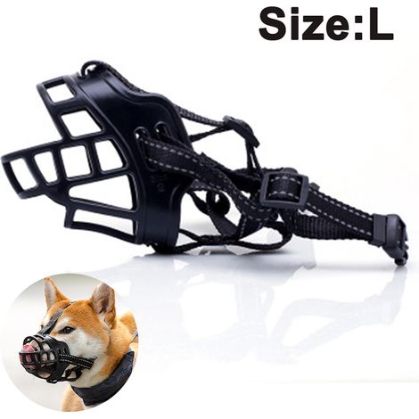 Muselière pour chien, muselière panier respirante en silicone pour chiens de petite, moyenne et grande taille, anti-aboiements et anti-mâchouillage, empêche les chiens de mordre, d'aboyer et de mâcher