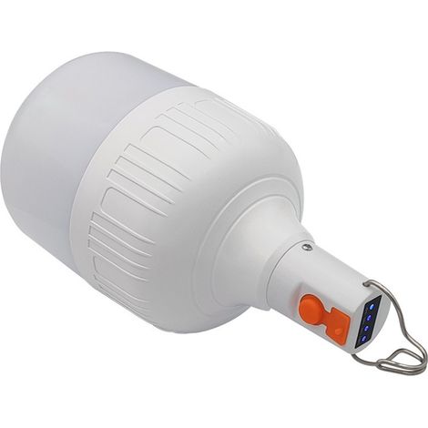 Ampoule rechargeable pour marché nocturne, éclairage de stand, éclairage d'extérieur, maison, urgence, chargement USB (1/5)