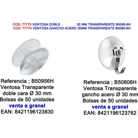 Doppia Ventosa Trasparente 30 mm BRINOX B50956H