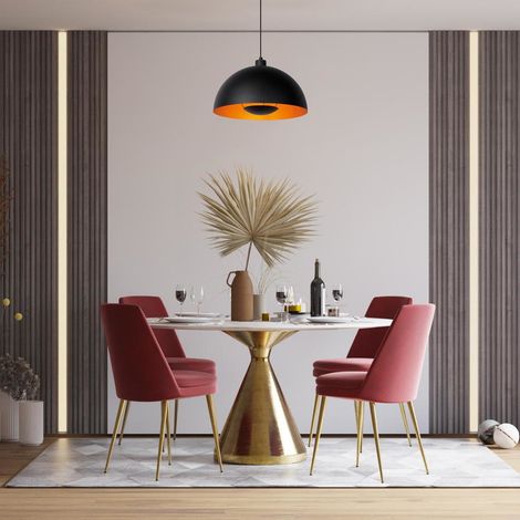 Lucide SIEMON - Pendelleuchten - Ø 40 cm - 1xE27 - Schwarz (1/5)