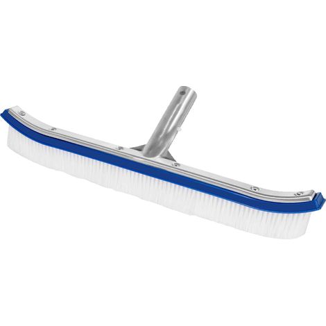 Brosse De Nettoyage Pour Piscine - Poils En Plastique Rigides - 45 Cm - Pour Parois Et Sol - 1 Pièce (1/5)