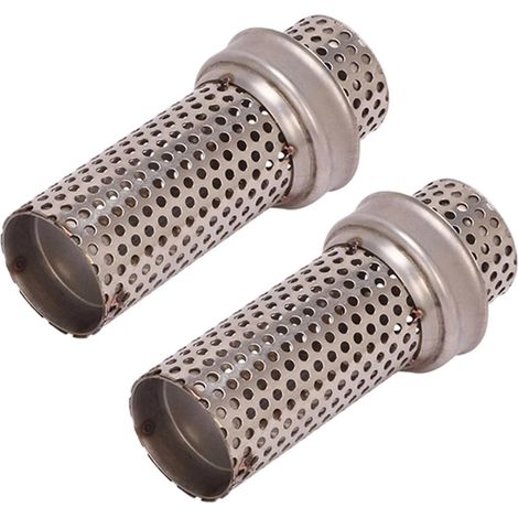 2x Silencieux d'échappement universels pour moto, réducteur de bruit, maille anti-bruit (1/5)