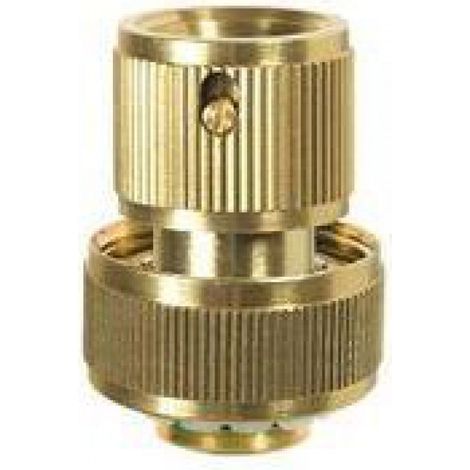Raccord rapide laiton Aquastop 19 mm