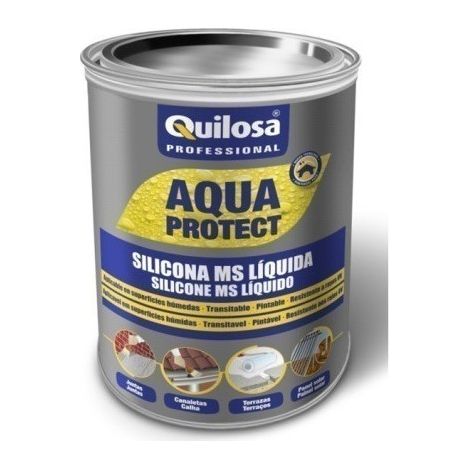 Revestimiento Elástico QUILOSA AQUA PROTECT MS Líquida Terracota 5 Kg