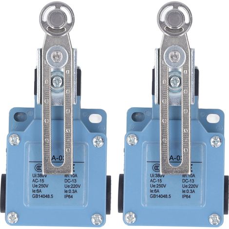 2 interrupteurs de fin de course momentanés avec galet réglable pour CNC, imprimante 3D, découpeur plasma, 250V 220V (1/5)