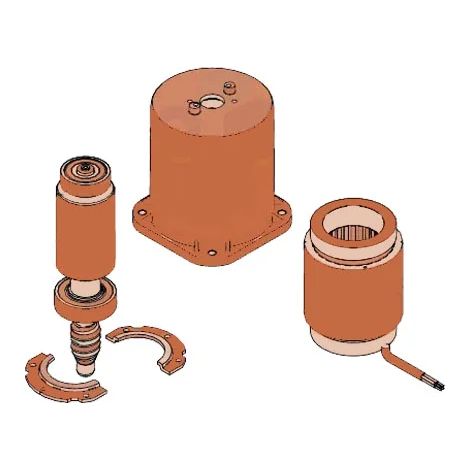 Capuchon de rotor électrique FAAC 63003159 pour moteur 741 230 V (remplacement) (1/3)