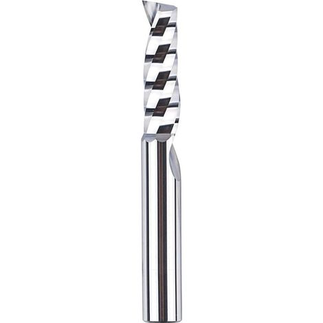 6-mm-Schaftfräser für Aluminium, einschneidiger Schaftfräser, 1 Vollhartmetall-Fräser, 22-mm-CNC-Fräser für Holz und Aluminium (1/5)