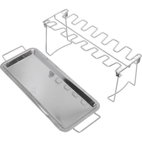 Support de Gril, Outils de Barbecue de Support d'aile de Poulet Portable pour Le Camping pour Le Pique-Nique. (1/5)