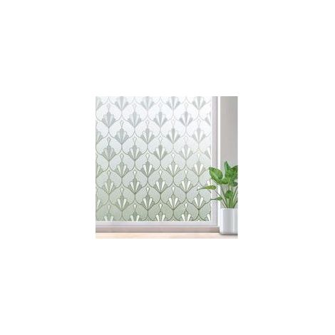 Blickdichte, mattierte, elektrostatische Fensterfolie 40 x 200 cm – Sichtschutzfolie – PVC und PET – Blockiert 84 % der UVA-Strahlung und 99 % der UVB-Strahlung (1/5)