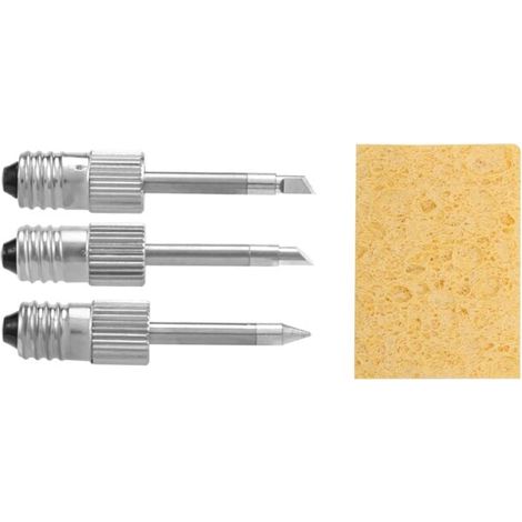 3 punte per saldatura in ottone Testa per saldatore USB per stazioni di interfaccia E10 (1/4)