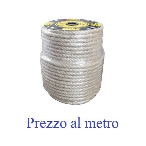 Corda Fune Canapa Chiara mm.18 per Recinzioni Corda - Misura 100 cm (1/2)