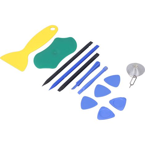 Kit d'outils de réparation électronique : spudger en PVC, barre d'ouverture, ventouse triangulaire (1/5)