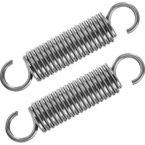 Traction Spring 80 mm Tension Springs with Hooks Stainless Steel Springs Wire Diameter 2.5 mm Outer Diameter 18 mm Force 12.8 kg 2 Pieces (1/5)