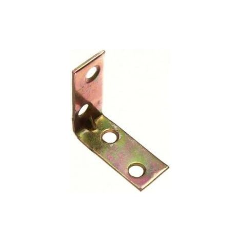 Lot de 40 équerres d'angle en forme de L en acier YZP 40 mm (1/2)