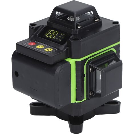 Niveau laser automatique de précision, compatible longue distance, prise standard européenne 100-240V.