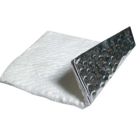 GEB – Bouclier thermique semi-rigide 20x27cm – Protection jusqu'à 1200°C – Pour brasage – Complexe de fibres de verre avec aluminium