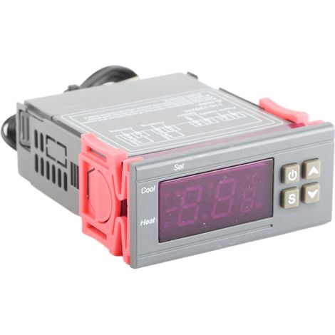 Termostato digital de control de temperatura para calefacción y refrigeración con sonda NTC STC-1000AC110220V (1/5)