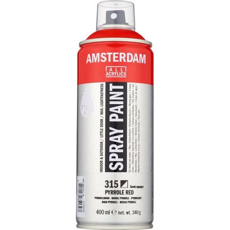 Bombe de peinture Amsterdam 400 ml rouge pyrrole (1/3)