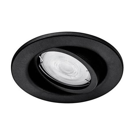 Signify Faretto incassato Fresco nero 4,6W LED