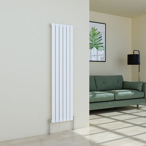 Warmehaus White Radiator Flat Panel Vertical Single 1600x408mm