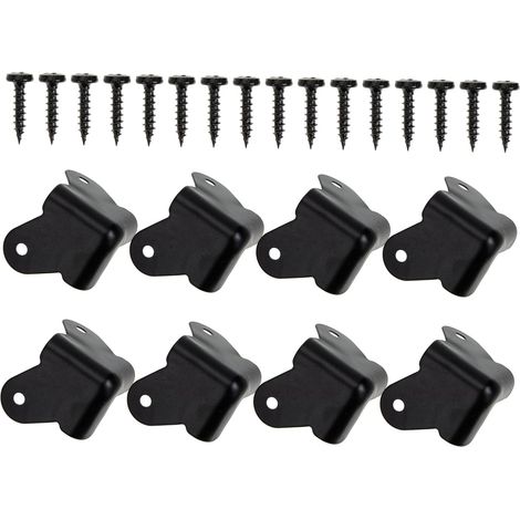 Lot de 8 Protections d'angle Robustes pour Haut Parleurs Amplis Flight Cases Anti Collision Installation Facile (1/5)