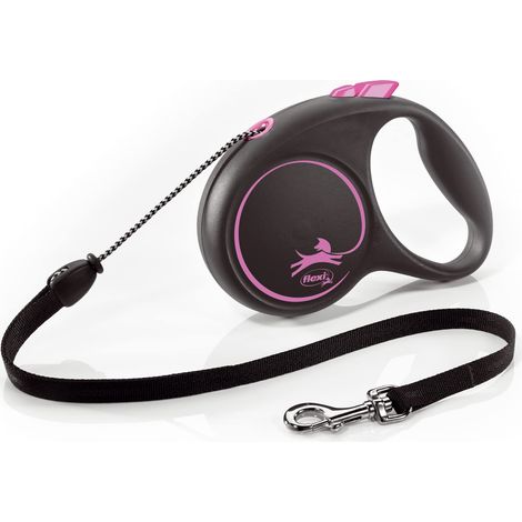 Guinzaglio per Cani Flexi BLACK DESIGN 5 m Rosa Taglia M (1/5)