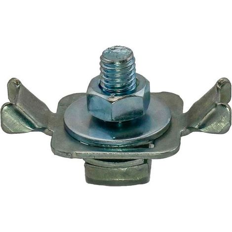 Dalsys Vis de fixation pour rail de montage argent, vis pour rail d'installation, acier galvanisé - M8 x 60, 50 pièces (1/4)