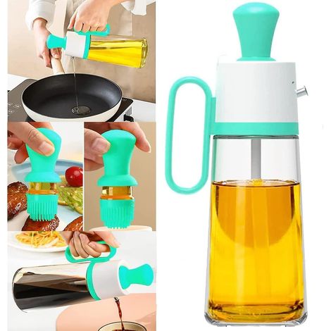 Distributeur d'huile d'olive avec brosse en silicone (1/5)