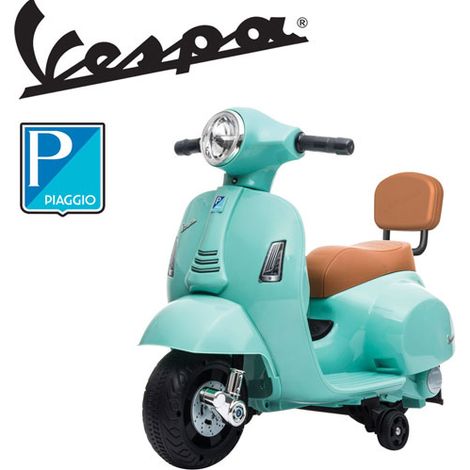 Vespa elettrica GTS Piaggio verde per bambini con