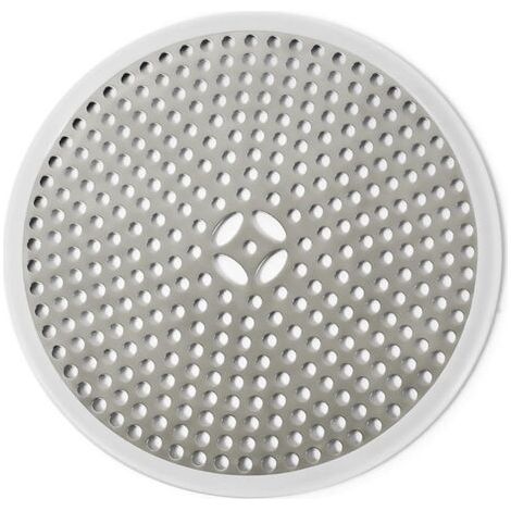 QORVA-Drain de Douche en Acier Inoxydable Filtre pour Bonde de Douche Filtre de Cheveux Antirouille Anti-colmatage Couvercle de Vidange de Douche Grille Douche pour Salle de Bain Cuisine Argent