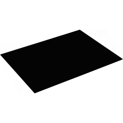 Alfombra De Limpieza Para Placa Inductiva - Silicona Alimentaria Y Fibra De Vidrio - Antideslizante Y Resistente Al Calor - 52x78 Cm - Negro (1/5)