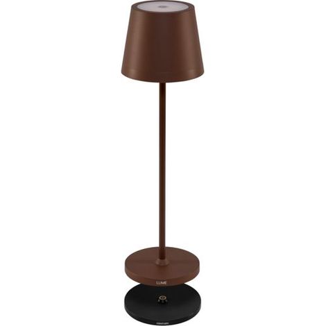 Century LUME Plus Tischlampe LED Braun 390 mm