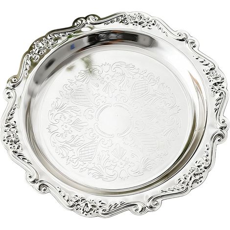 Plateau à Gateaux 3 Niveaux En Acier Inoxydable - Pour Thé Desserts Et Fêtes - Dimensions 20 15 10 Cm - 1 Pièce (1/5)