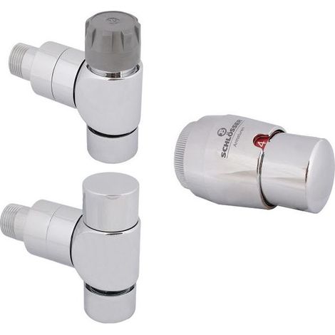 JS STYLE-TEC-SET, ECKFORM DN15, 1/2", EDELSTAHL DESIGN